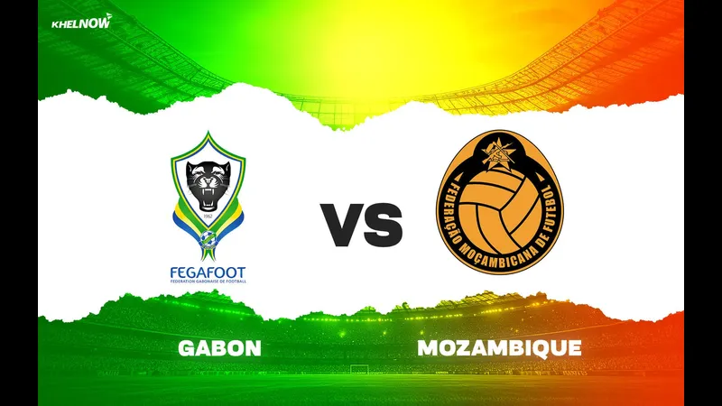 Trận đấu bóng đá giữa đội Gabon và