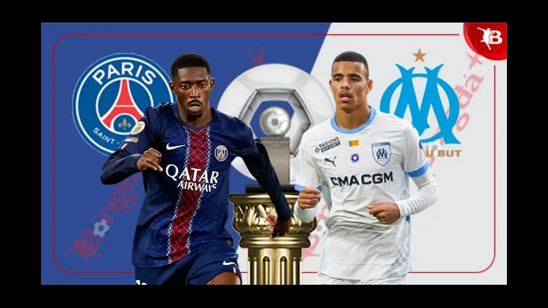 Cầu thủ PSG và Marseille đấu tay đôi trên sân cỏ Cầu thủ PSG và Marseille đấu tay đôi trên sân cỏ